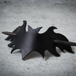 Fledermaushaarspange mit Stab