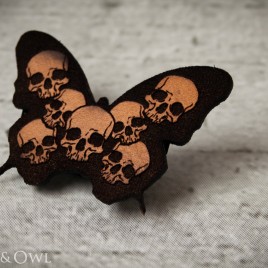 Schmetterhead Haarspange natur