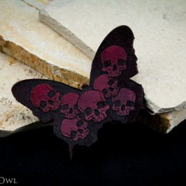 Schmetterhead Haarspange dark red