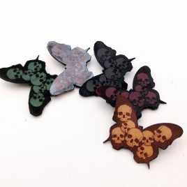 Haarspange Schmetterling Schmetterhead Totenköpfe Haarschmuck 6 Varianten