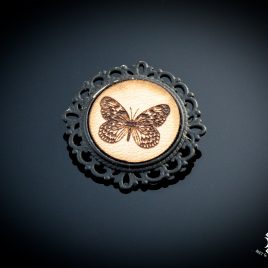 Brosche Schmetterling Butterfly Baumnymphe Anstecknadel