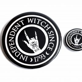 Hexen Button Pin Independent Witch 25mm oder 59mm