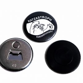 Flaschenöffner Magnet Katzastroph 59mm