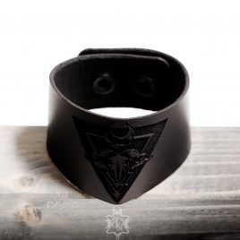 gothic Leder Armbandband Höllenmond