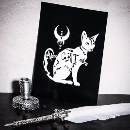 gothic Postkarte Abracatabra